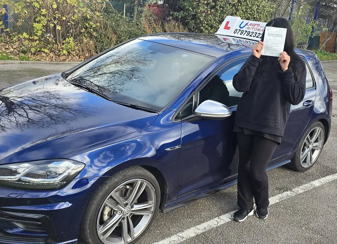Student 3 passing their driving test